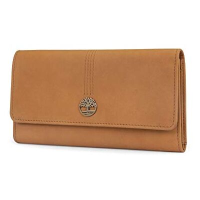 Timberland Women's Leather RFID Flap Wallet Cluth Organizer, Wheat (Nubuck), One Size Timberland Women's Leather RFID Flap Wallet Cluth Organizer, Wheat (Nubuck), One Size