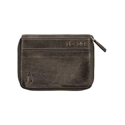 camel active Cartera de piel con cremallera Melbourne para hombre, talla mediana, negra camel active Cartera de piel con cremallera Melbourne para hombre, talla mediana, negra