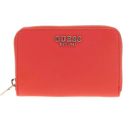 GUESS Laurel SLG Medium Zip Around Women Coral Red Size One Size GUESS Laurel SLG Medium Zip Around Women Coral Red Size One Size