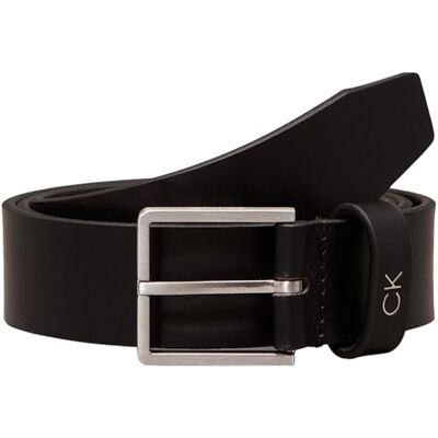Calvin Cinturón Hombre Formal Belt 3.5 cm Cinturón de piel, Negro (Ck Black), 110 cm Calvin Cinturón Hombre Formal Belt 3.5 cm Cinturón de piel, Negro (Ck Black), 110 cm