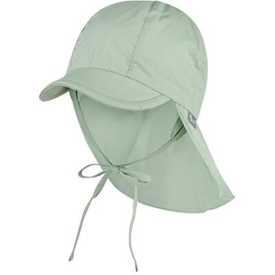 Sterntaler Gorra Unisex con protección para el Cuello con Orejeras y Cinta para Atar, Verde Hielo, 53 Sterntaler Gorra Unisex con protección para el Cuello con Orejeras y Cinta para Atar, Verde Hielo, 53