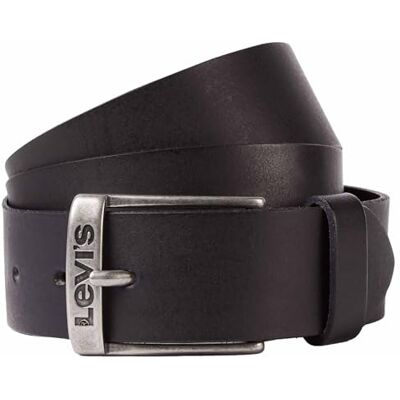 Levi's New Duncan, Cinturón Unisex adulto, Negro (Regular Black), 100 Levi's New Duncan, Cinturón Unisex adulto, Negro (Regular Black), 100