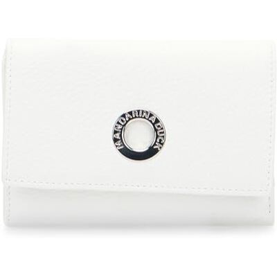 Mandarina Duck Mellow Leather Wallet, Accesorios de Viaje Cartera para Mujer, Talla única, Blanco, Talla única Mandarina Duck Mellow Leather Wallet, Accesorios de Viaje Cartera para Mujer, Talla única, Blanco, Talla única