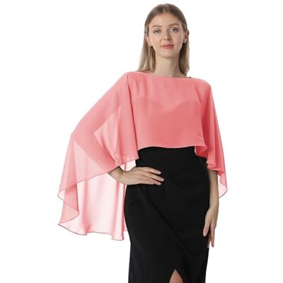 Hotshawl Cape001 Chal tipo Pashmina de gasa para mujer, One Size Hotshawl Cape001 Chal tipo Pashmina de gasa para mujer, One Size