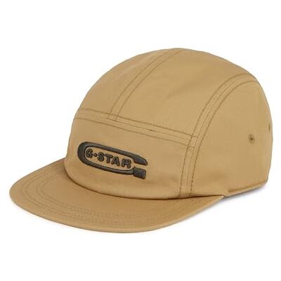 G-STAR Para Hombre Gorra Flat Brim 5 Panel, Marrón (fennel seed -9706-C961), PC G-STAR Para Hombre Gorra Flat Brim 5 Panel, Marrón (fennel seed -9706-C961), PC