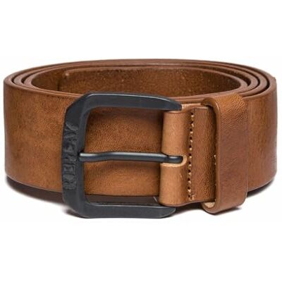 Replay Cinturón de piel para hombre, marrón (Tan 045), 90 cm Replay Cinturón de piel para hombre, marrón (Tan 045), 90 cm
