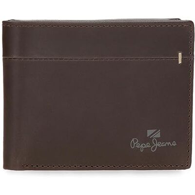 Pepe Jeans Staple Cartera Horizontal con Monedero Marrón 11x8x1 cms Piel Pepe Jeans Staple Cartera Horizontal con Monedero Marrón 11x8x1 cms Piel