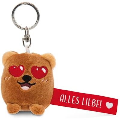 NICI Llavero con diseño de oso Alles Liebe!, rojo, 5 cm NICI Llavero con diseño de oso Alles Liebe!, rojo, 5 cm