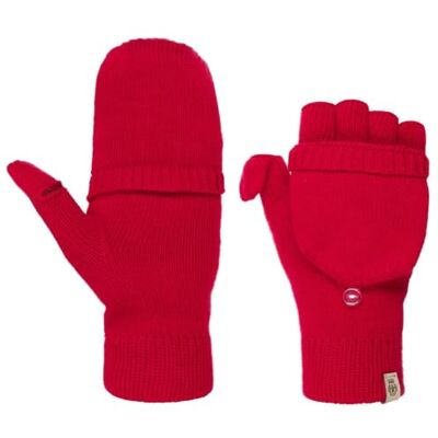 Roeckl Guantes de Punto sin Dedos, Guantes de Invierno de Merino (Talla única, Rojo Oscuro) Roeckl Guantes de Punto sin Dedos, Guantes de Invierno de Merino (Talla única, Rojo Oscuro)