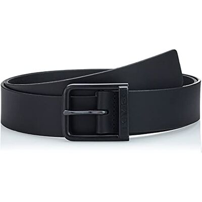 Levi's Alderpoint Metal, Cinturón Hombre, Negro (Regular Black), 90 Levi's Alderpoint Metal, Cinturón Hombre, Negro (Regular Black), 90