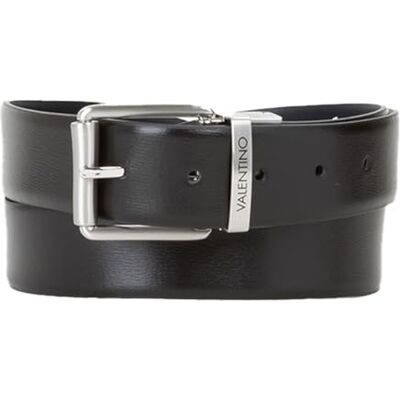 Valentino Cuero cinturón Premium Pin Buckle Belt W95 Nero/Blu negro azul marino recortable reversible Valentino Cuero cinturón Premium Pin Buckle Belt W95 Nero/Blu negro azul marino recortable reversible