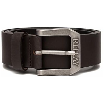 Replay Cinturón de piel para hombre, marrón (Black Brown 128), 95 cm Replay Cinturón de piel para hombre, marrón (Black Brown 128), 95 cm