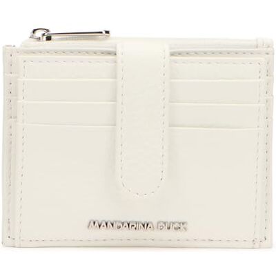 Mandarina Duck Mellow Leather Wallet, Accesorio de Viaje-Billetera Mujeres, Blanco, Talla única Mandarina Duck Mellow Leather Wallet, Accesorio de Viaje-Billetera Mujeres, Blanco, Talla única