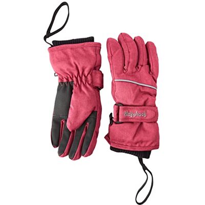 Playshoes Finger Gloves, Guantes Unisex Niños, Rojo (Beere 40), 5 Playshoes Finger Gloves, Guantes Unisex Niños, Rojo (Beere 40), 5