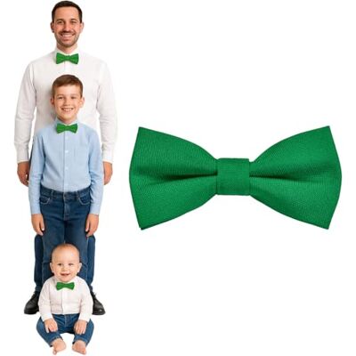DonDon Pajarita hombre niños o bebés mate, preatada y ajustable en longitud de gabardina de algodón accesorio festivo para bodas, comuniones y celebraciones DonDon Pajarita hombre niños o bebés mate, preatada y ajustable en longitud de gabardina de algodón accesorio festivo para bodas, comuniones y celebraciones
