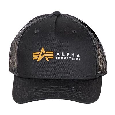 Alpha Label Trucker Gorra Unisex, Negro, Talla única Alpha Label Trucker Gorra Unisex, Negro, Talla única