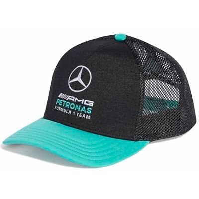 Adidas Unisex Adulto Mercedes -Amg Petronas Formula 1 Team DNA Flatbrim Hat, Black/Semi Mint Rush, L-XL Adidas Unisex Adulto Mercedes -Amg Petronas Formula 1 Team DNA Flatbrim Hat, Black/Semi Mint Rush, L-XL