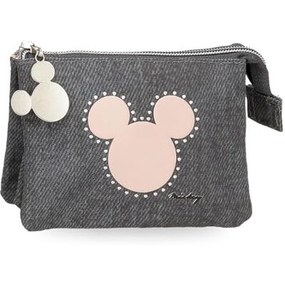 Disney Mickey Studs Accesorio de Viaje- Billetera, Niñas, Negro Disney Mickey Studs Accesorio de Viaje- Billetera, Niñas, Negro