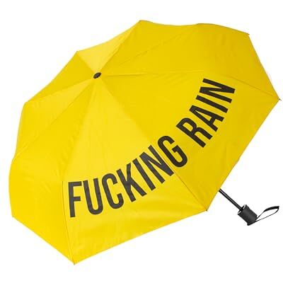 Fisura Original "F*cking Rain" Windproof Travel Umbrella for Rain. Easy Auto Open Compact Durable Folding Umbrella, Waterproof Canopy Portable for Gift Fisura Original "F*cking Rain" Windproof Travel Umbrella for Rain. Easy Auto Open Compact Durable Folding Umbrella, Waterproof Canopy Portable for Gift