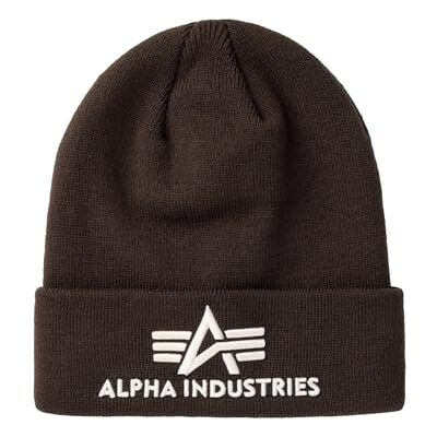 Alpha Gorro acrílico de Punto 3D para Hombre Hunter Brown Alpha Gorro acrílico de Punto 3D para Hombre Hunter Brown