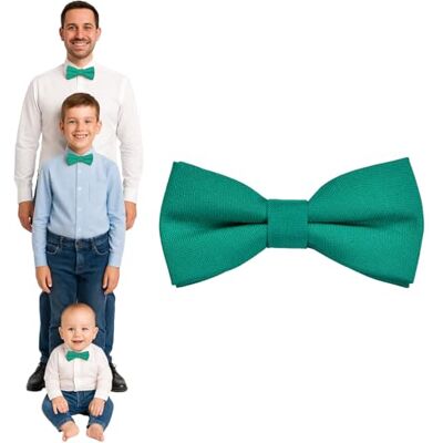 DonDon Pajarita hombre niños o bebés mate, preatada y ajustable en longitud de gabardina de algodón accesorio festivo para bodas, comuniones y celebraciones DonDon Pajarita hombre niños o bebés mate, preatada y ajustable en longitud de gabardina de algodón accesorio festivo para bodas, comuniones y celebraciones