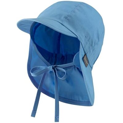 Sterntaler Gorra De Visera con Protección De Cervicales Sombrero, Bebé-Niñas, Azul (Samtblau 399), 39 (Tamaño del Fabricante: 39) Sterntaler Gorra De Visera con Protección De Cervicales Sombrero, Bebé-Niñas, Azul (Samtblau 399), 39 (Tamaño del Fabricante: 39)