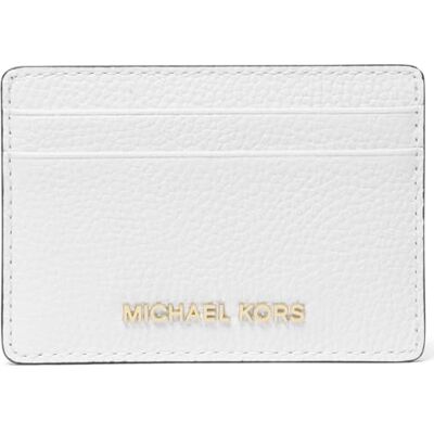 Michael Kors Jet Set Tarjetero de Cuero Martillado Michael Kors Jet Set Tarjetero de Cuero Martillado