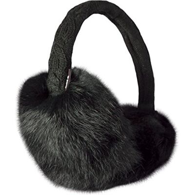 Barts Earmuffs Real Fur Orejeras de Piel auténtica para Mujer, Color Negro Barts Earmuffs Real Fur Orejeras de Piel auténtica para Mujer, Color Negro