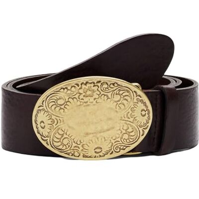 Desigual Cuero cinturón Tabasco Leather Belt W95 Brown marrón oscuro Desigual Cuero cinturón Tabasco Leather Belt W95 Brown marrón oscuro