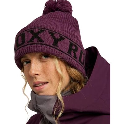 Roxy Beanie Cold Rush Beanie Gorro para Mujer, Color Morado Roxy Beanie Cold Rush Beanie Gorro para Mujer, Color Morado