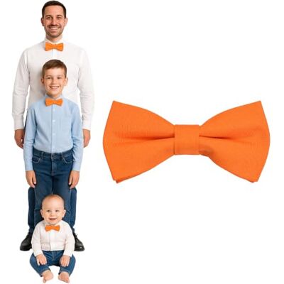 DonDon Pajarita hombre niños o bebés mate, preatada y ajustable en longitud de gabardina de algodón accesorio festivo para bodas, comuniones y celebraciones DonDon Pajarita hombre niños o bebés mate, preatada y ajustable en longitud de gabardina de algodón accesorio festivo para bodas, comuniones y celebraciones