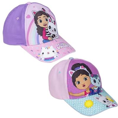 CERDÁ LIFE'S LITTLE MOMENTS Gorra Infantil con Visera de Gabby's Dollhouse Color Rosa Medida de 51 cm Elaborada con 65% Algodón y 35% Poliéster Estampado de Gabby's Dollhouse Producto Original Diseñado en España CERDÁ LIFE'S LITTLE MOMENTS Gorra Infantil con Visera de Gabby's Dollhouse Color Rosa Medida de 51 cm Elaborada con 65% Algodón y 35% Poliéster Estampado de Gabby's Dollhouse Producto Original Diseñado en España