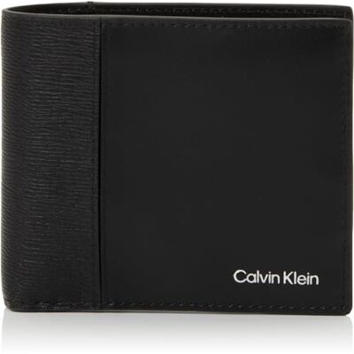 Calvin Cartera Hombre Refined Mix Billfold de Piel, Negro (Black), Talla Única Calvin Cartera Hombre Refined Mix Billfold de Piel, Negro (Black), Talla Única