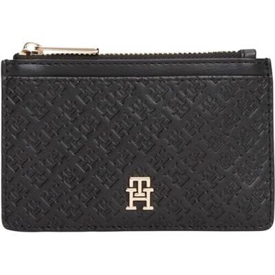 Tommy Hilfiger TH Icon Long CC Holder Mono Aw0aw18477, Tarjetero para Mujer, Black (Black), One Size Tommy Hilfiger TH Icon Long CC Holder Mono Aw0aw18477, Tarjetero para Mujer, Black (Black), One Size