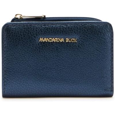 Mandarina Duck Mellow Metal Wallet, Accesorios de Viaje Cartera para Mujer, Talla única, Blue Indigo, Talla única Mandarina Duck Mellow Metal Wallet, Accesorios de Viaje Cartera para Mujer, Talla única, Blue Indigo, Talla única