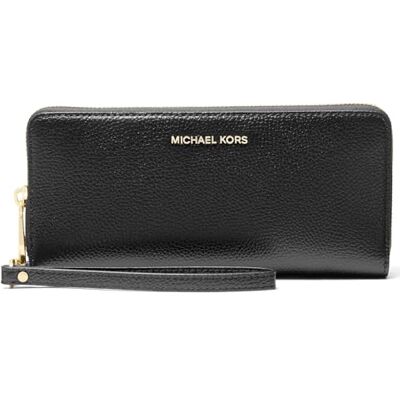 Michael Kors Jet Set Cartera de Viaje Continental Grande de Piel martillada Michael Kors Jet Set Cartera de Viaje Continental Grande de Piel martillada