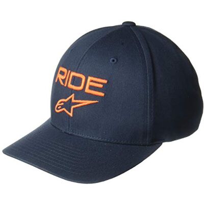 Alpinestars Ride 2.0 Hat, Gorra con Visera Hombre, Opacity, Navy/Orange, S/M Alpinestars Ride 2.0 Hat, Gorra con Visera Hombre, Opacity, Navy/Orange, S/M
