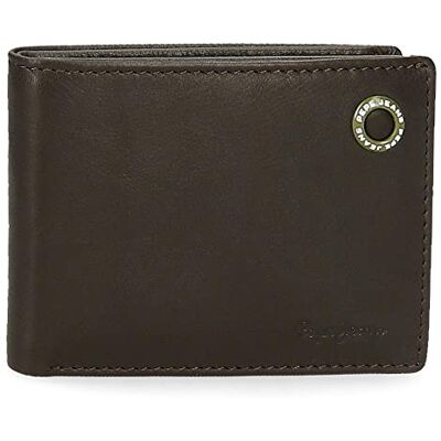 Pepe Jeans Badge Cartera horizontal con monedero Marrón 11x8x1 cms Piel Pepe Jeans Badge Cartera horizontal con monedero Marrón 11x8x1 cms Piel