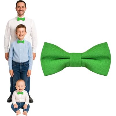 DonDon Pajarita hombre niños o bebés mate, preatada y ajustable en longitud de gabardina de algodón accesorio festivo para bodas, comuniones y celebraciones DonDon Pajarita hombre niños o bebés mate, preatada y ajustable en longitud de gabardina de algodón accesorio festivo para bodas, comuniones y celebraciones