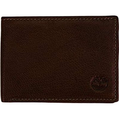 Timberland Men's Leather RFID Blocking Passcase Security Wallet, Dark Brown, One Size Timberland Men's Leather RFID Blocking Passcase Security Wallet, Dark Brown, One Size