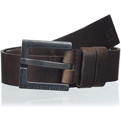 G-STAR Para Hombre Cinturón Duko, Marrón (dk brown/black metal ), 65 G-STAR Para Hombre Cinturón Duko, Marrón (dk brown/black metal ), 65