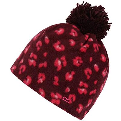 Regatta Gorro Unisex de poliéster con pompón y pompón, Unisex niños, Accesorio para la Cabeza, , Leopardo de Higo, 7-10 Regatta Gorro Unisex de poliéster con pompón y pompón, Unisex niños, Accesorio para la Cabeza, , Leopardo de Higo, 7-10