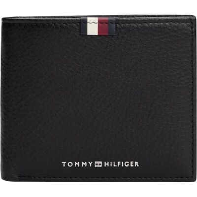 Tommy Hilfiger TH Prem Lea CC and Coin , Negro, OS Tommy Hilfiger TH Prem Lea CC and Coin , Negro, OS