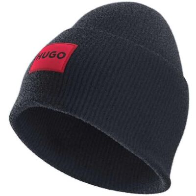 HUGO BOSS Xaff 6 Beanie, Navy410, Talla única para Hombre HUGO BOSS Xaff 6 Beanie, Navy410, Talla única para Hombre