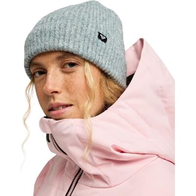 Roxy Beanie Wind Effect Gorro para Mujer, Color Gris Roxy Beanie Wind Effect Gorro para Mujer, Color Gris