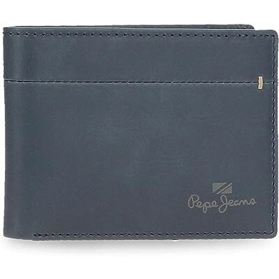 Pepe Jeans Staple Cartera Horizontal con Monedero Azul 11,5x8x1 cms Piel Pepe Jeans Staple Cartera Horizontal con Monedero Azul 11,5x8x1 cms Piel