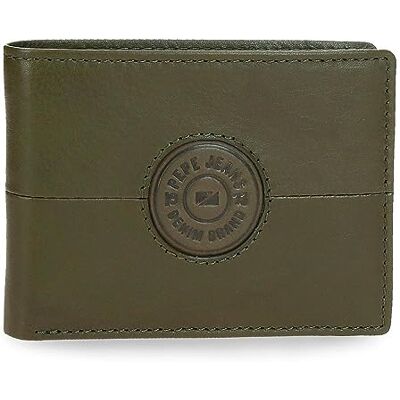 Pepe Jeans Cracker Cartera Horizontal con Monedero Verde 11,5x8x1 cms Piel Pepe Jeans Cracker Cartera Horizontal con Monedero Verde 11,5x8x1 cms Piel
