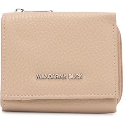Mandarina Duck Mellow Leather Wallet, Accesorio de Viaje-Billetera Mujeres, Cálido Topo, Talla única Mandarina Duck Mellow Leather Wallet, Accesorio de Viaje-Billetera Mujeres, Cálido Topo, Talla única