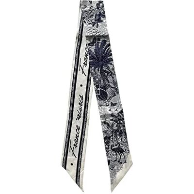JERLA Pañuelo de seda de morera 100% para la cabeza, cinta para el pelo, bolso de mano, pañuelo para el cuello, bufanda para mujer, Rosa cremoso, azul marino, 39.37"×2.36 JERLA Pañuelo de seda de morera 100% para la cabeza, cinta para el pelo, bolso de mano, pañuelo para el cuello, bufanda para mujer, Rosa cremoso, azul marino, 39.37"×2.36