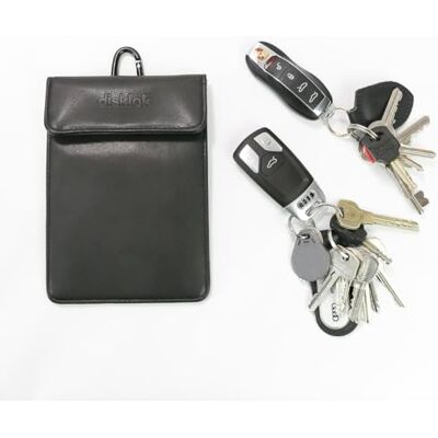 Disklok Cartera con Bloqueo RFID Talla L Anti-Skimming 17,5cm x 12,5cm Estuche Funda antirrobo Anti-Skimming con Bloqueo de señal Faraday para Tarjeta, Llave de Coche Disklok Cartera con Bloqueo RFID Talla L Anti-Skimming 17,5cm x 12,5cm Estuche Funda antirrobo Anti-Skimming con Bloqueo de señal Faraday para Tarjeta, Llave de Coche